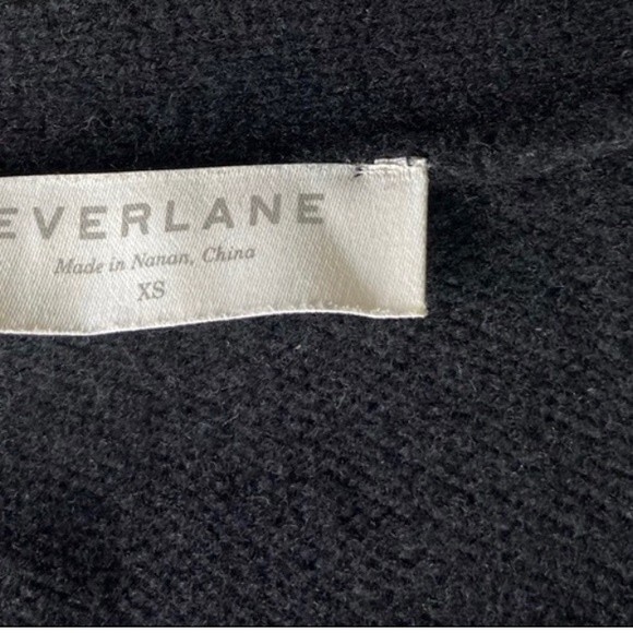 Everlane Black Cashmere Blend Long Button Front Cardigan Sweater Women’s XS - Picture 9 of 11